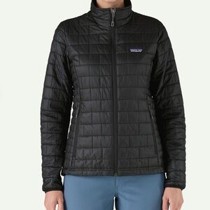 Women's Patagonia Black Nano Puffer Black Jacket Small